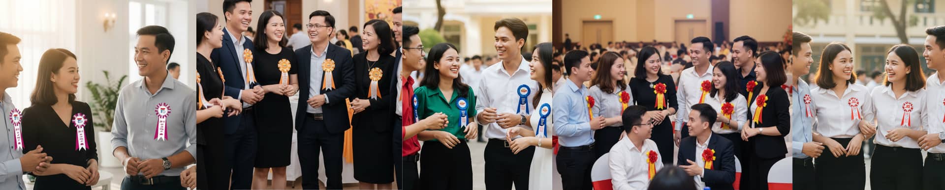 banner hoa cài áo 1